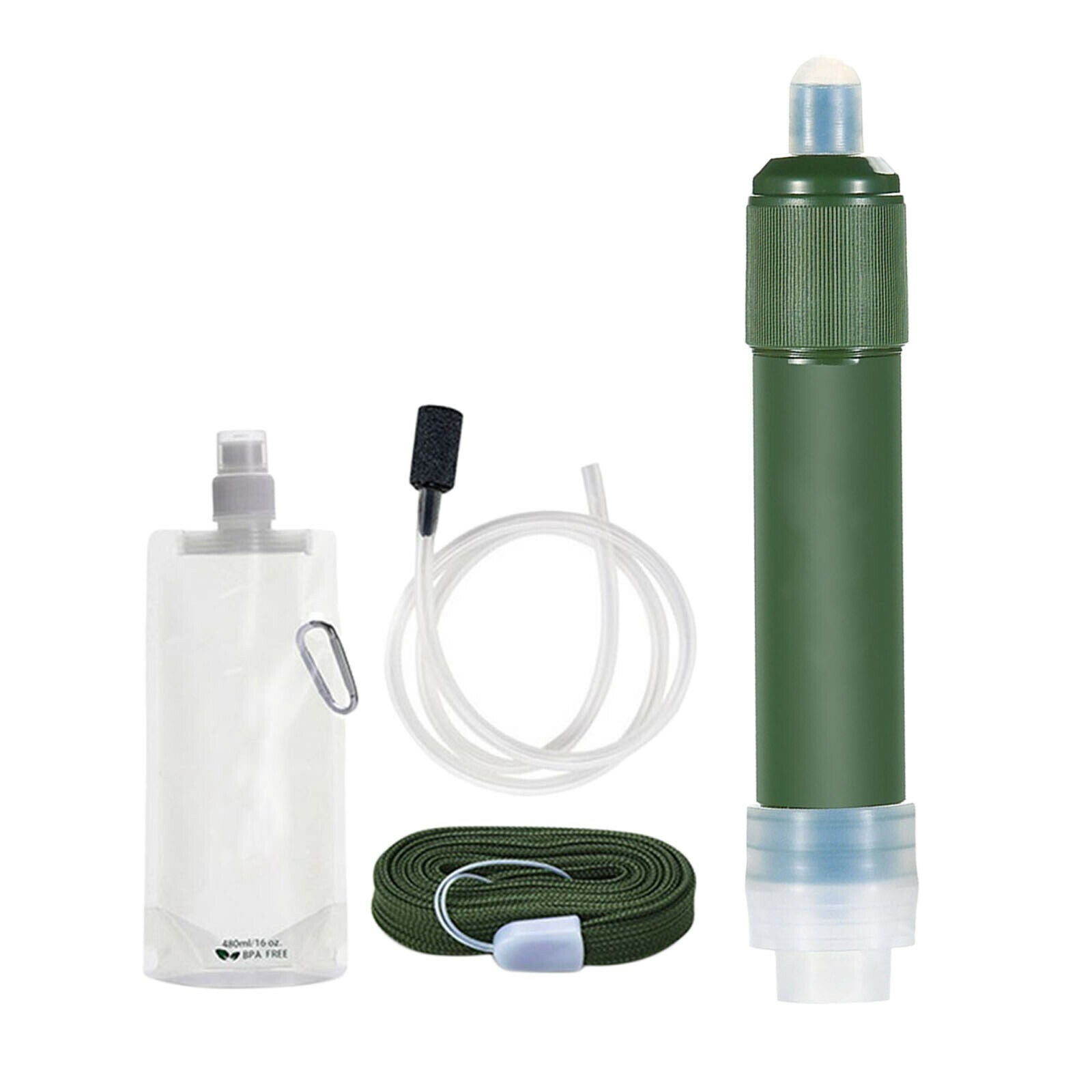 Outdoor Survival Water Filter Purifier Filtration Emergency Hiking Gear