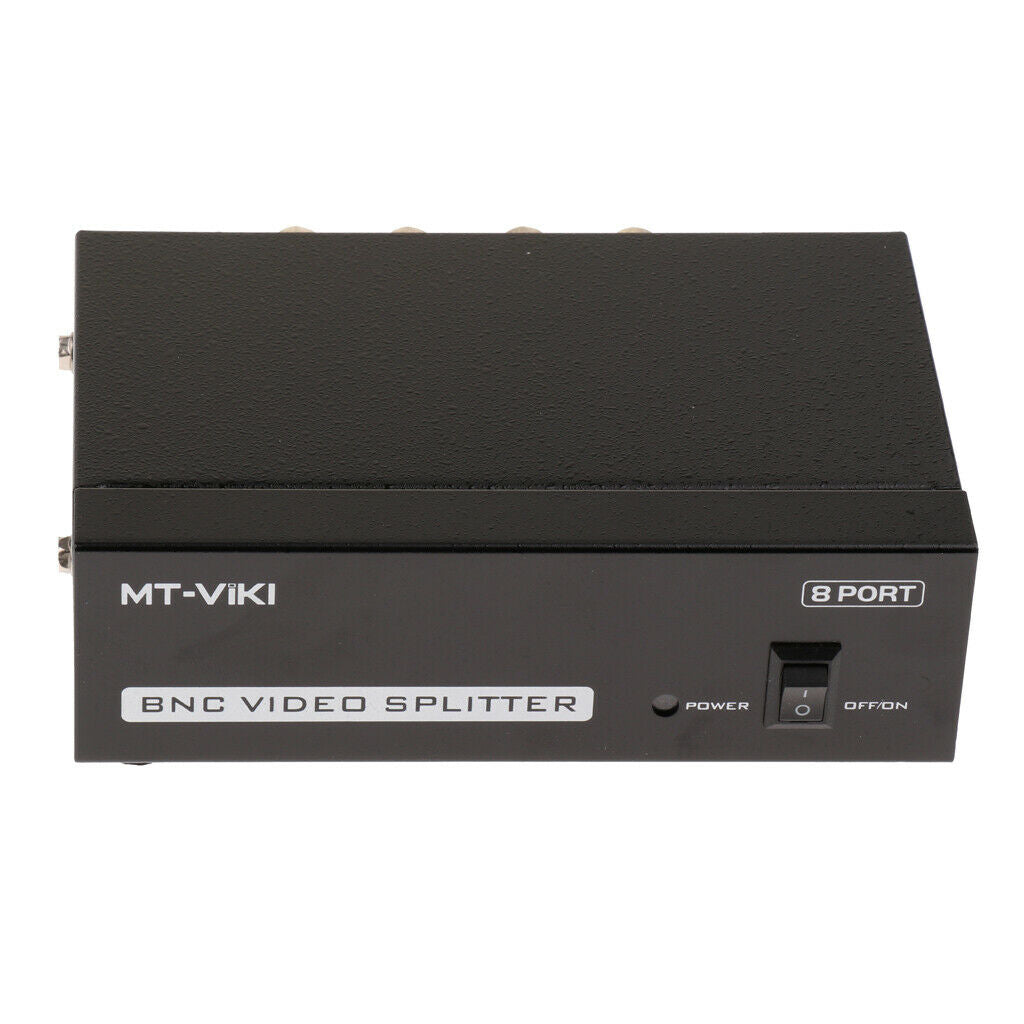 8-Way BNC Composite Video 1 to 8 Port Switch Splitter Box for TV Monitor DVR