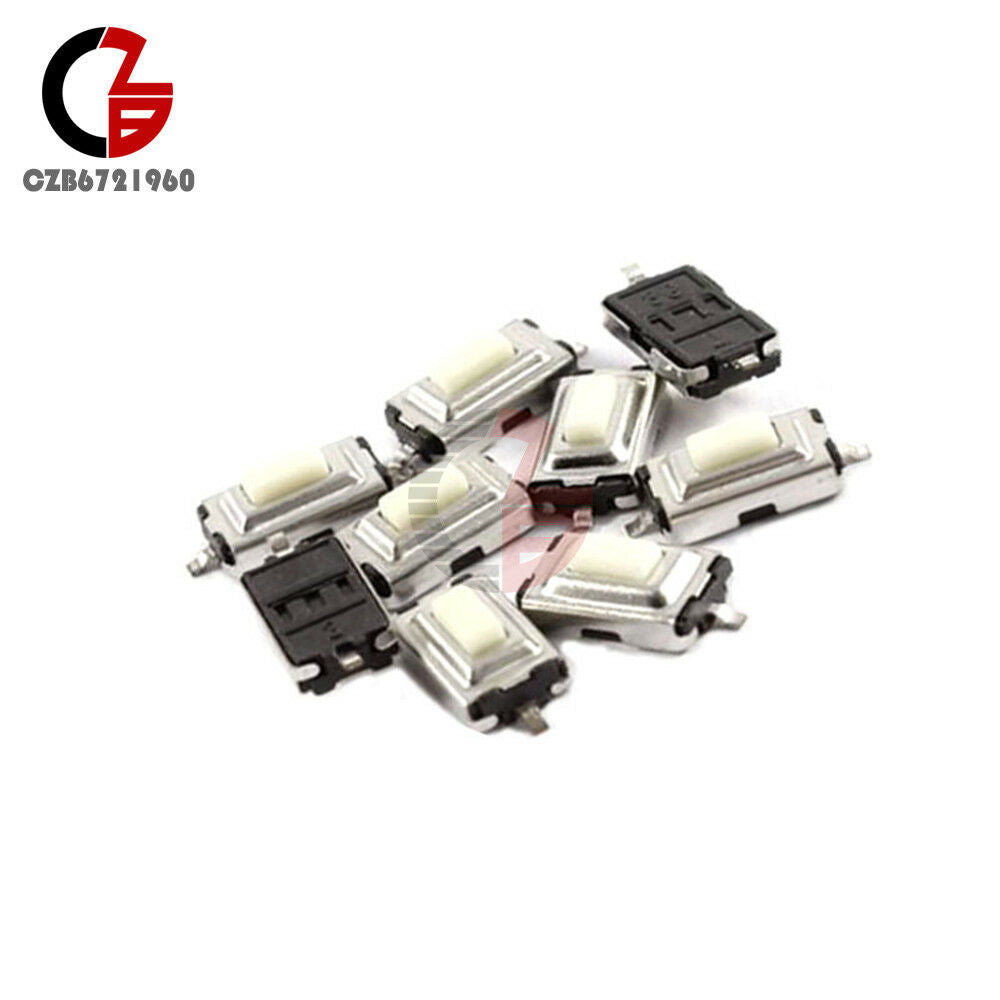 200pcs 3x6x2.5mm Tactile Push Button Switch Tact Switch Micro Switch 2 Pin SMD