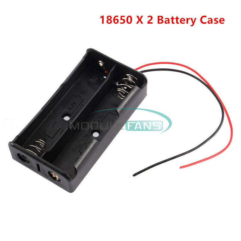 ABS Storage Box Holder Case for 1/2/3/4 /5 Battery 18650 3.7V Battery with Cable