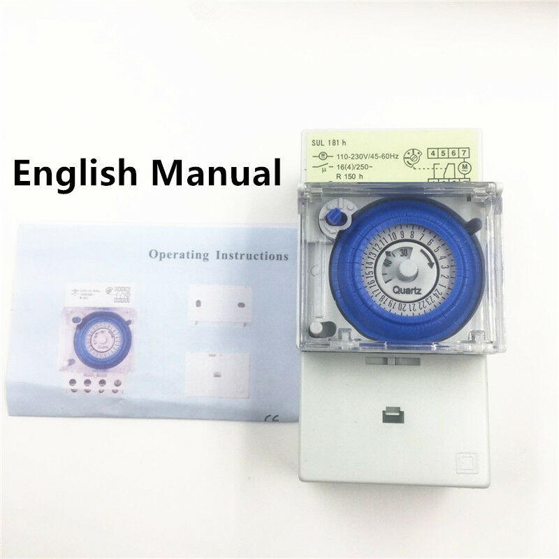 1PCS Mechanical Timer DIGITAL PROGRAMMABLE TIMER RELAY SWITCH MANUAL/AUTO CONTRO