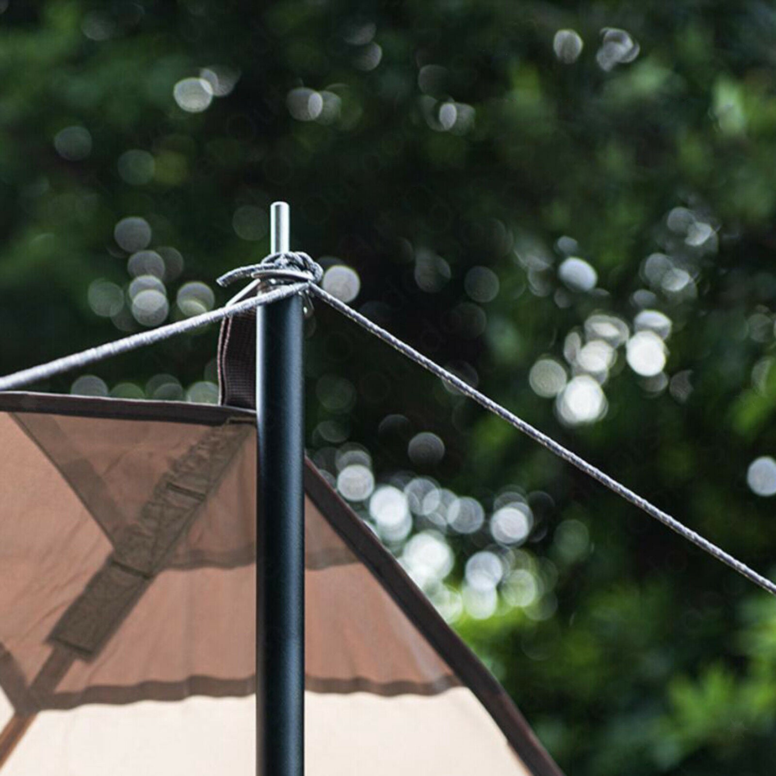 Portable Universal Tarp Poles 220cm Canopy Awning Tent Rod 5-Section Sticks