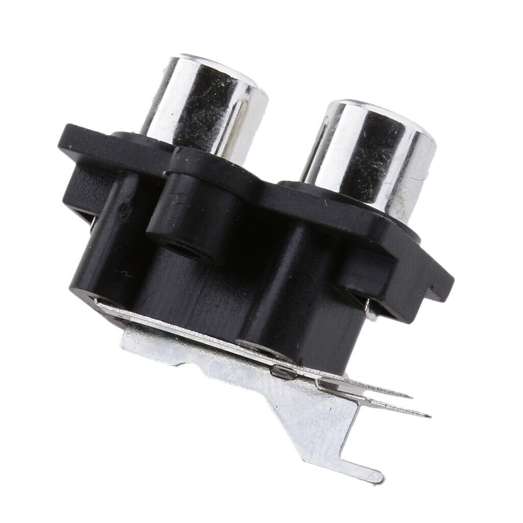 10x Cinch Male Solder Type Right Angle Socket 2 RCA Socket Connector Board DIY