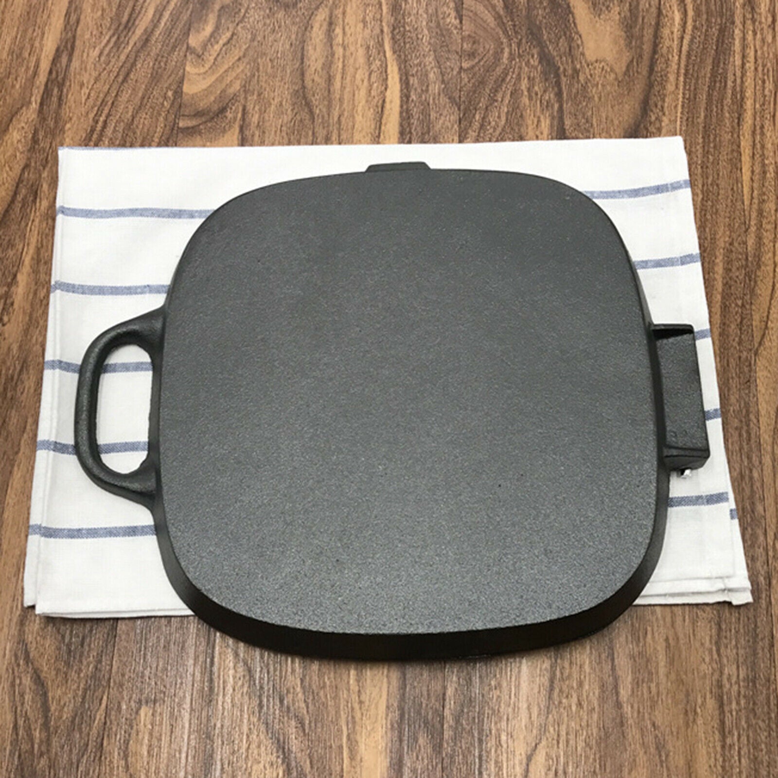 Grill Pan Folding Handle Nonstick Frying Pan for Steak Meat BBQ Griddle