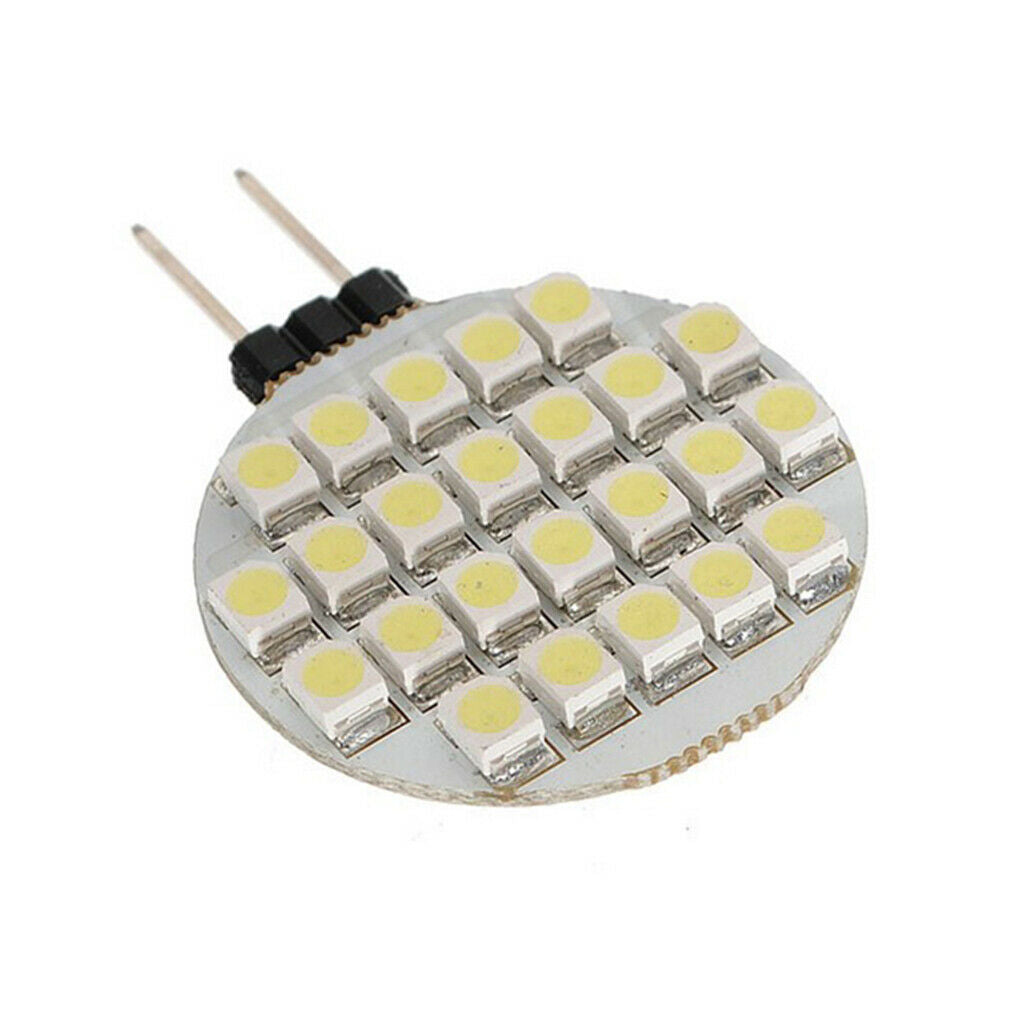 10PCS G4 1210 SMD 24 LED Light Bulb Lamp Bulb White 3000 -3500K DC 12V