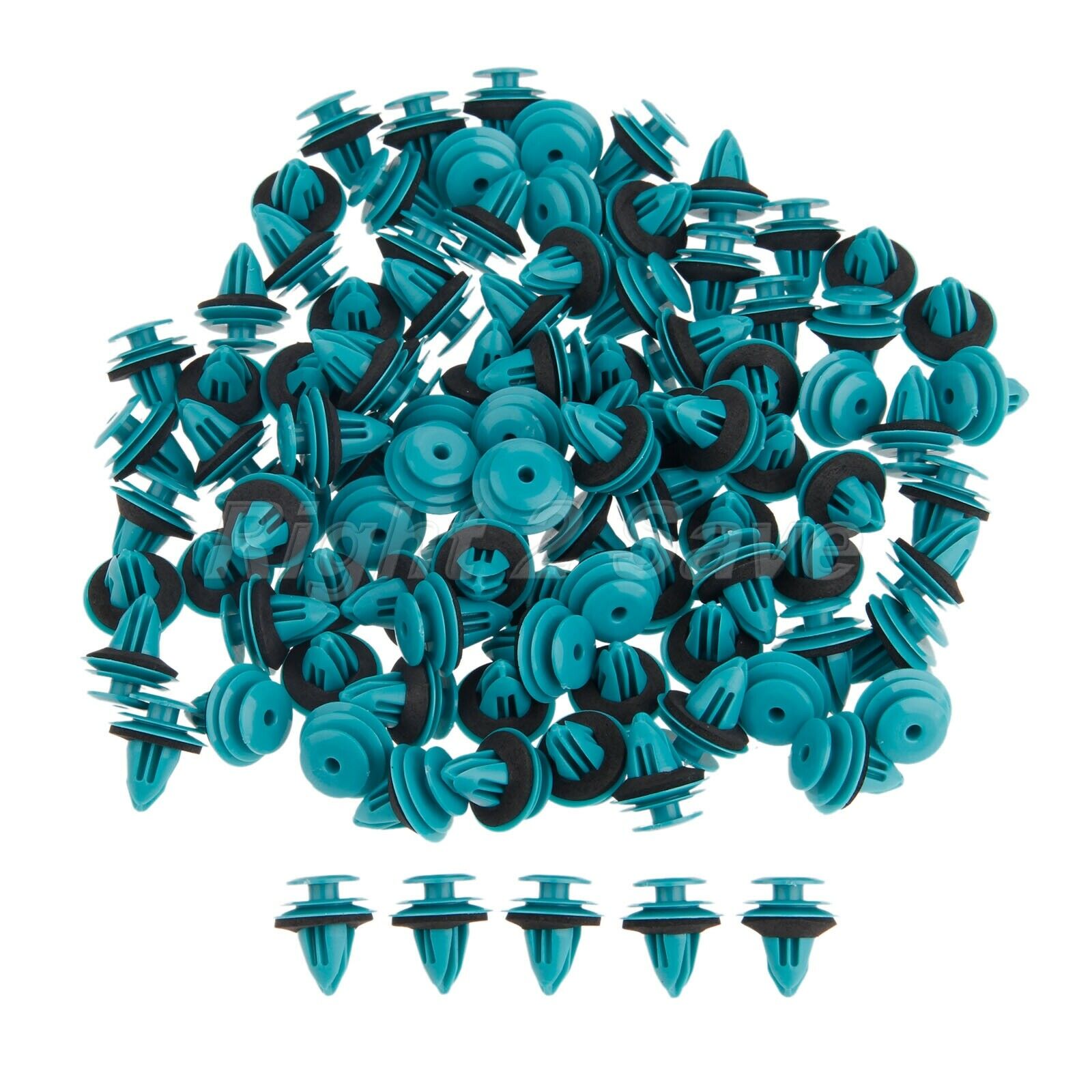 100 x Fastener Plastic Clips Rivets fit For engine compartment trunk universal