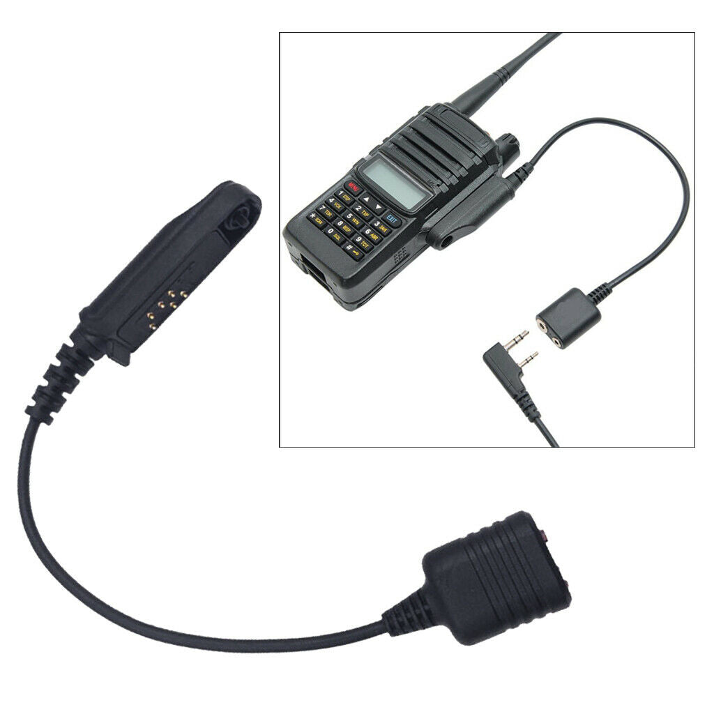 24cm Audio Cable Adapter for Baofeng BF-9700 GT-3WP 2 Pin Headset Port