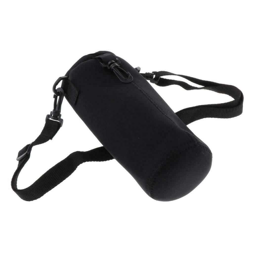 3x Water Bottle Carrier Insulated Cover Bag Pouch Holder with Shoulder Strap 1L