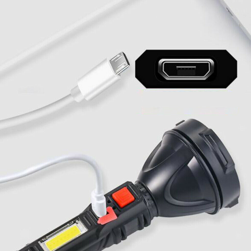 Super Bright Flashlight Rechargeable Spotlight Torch Camping Light Outdoor