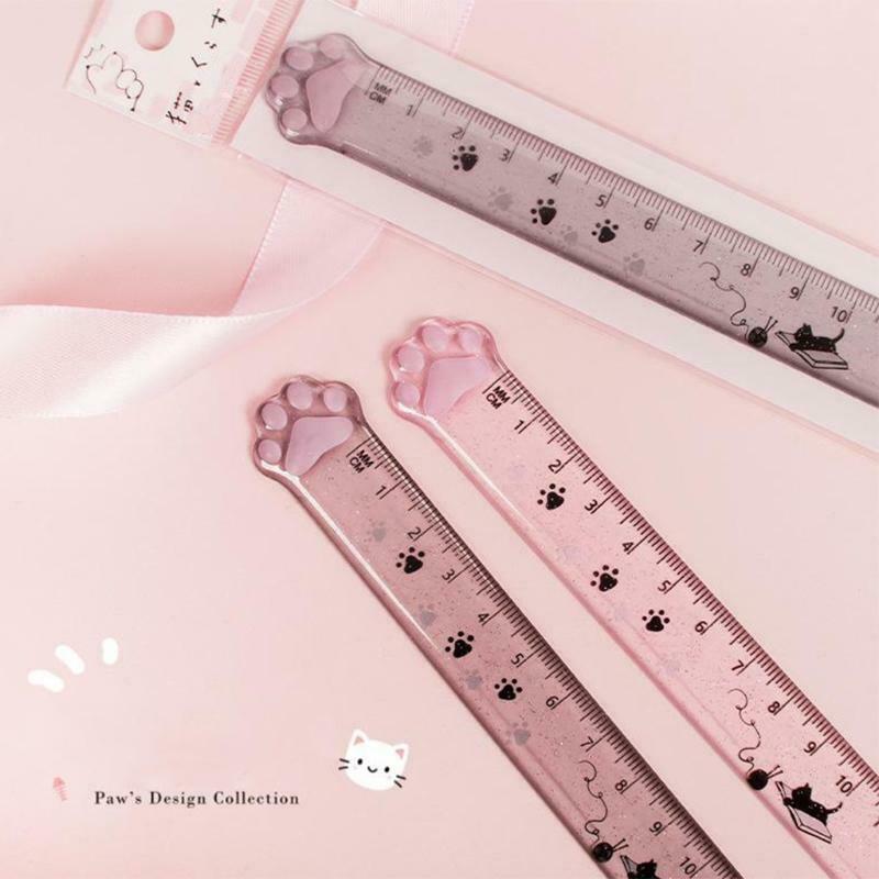 1PC Clear Acrylic Straight Ruler 15cm Clear Ruler Scale Ruler for Students