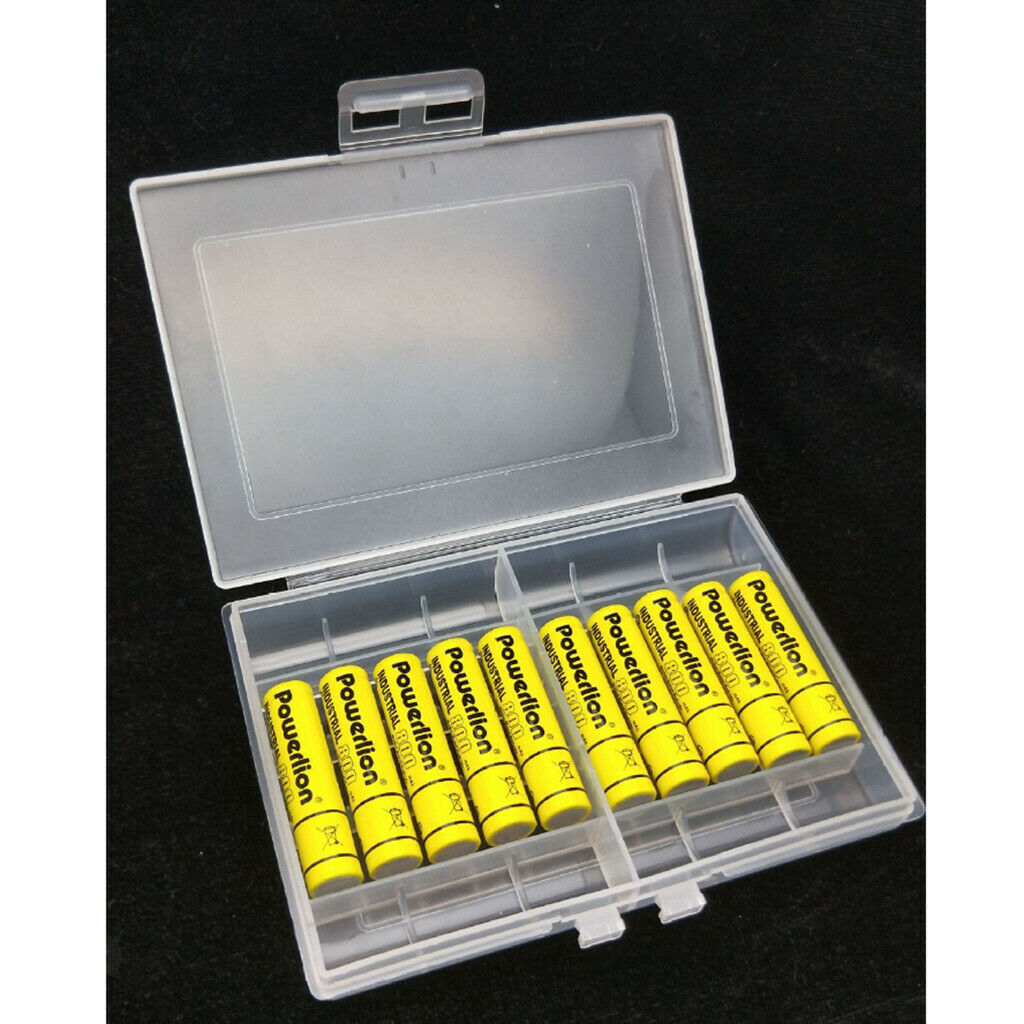 Battery Clear Hard Storage Case Holder Box AA/AAA Rechargeable Batteries
