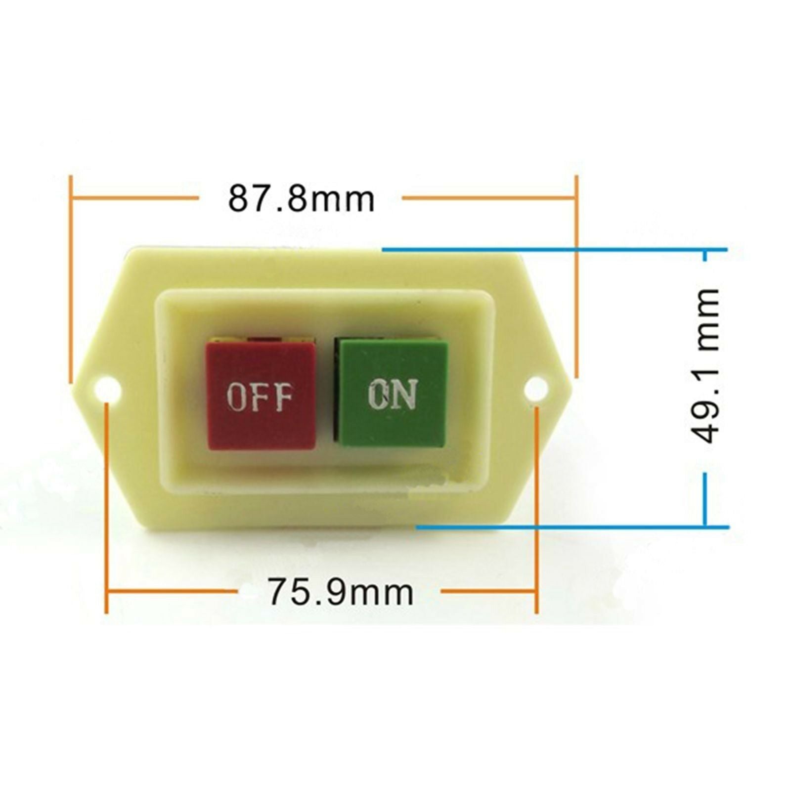 (1) Bench Drill Switch LC3-5 Type Red Green On-Off Push Button Switch 5A 380VAC
