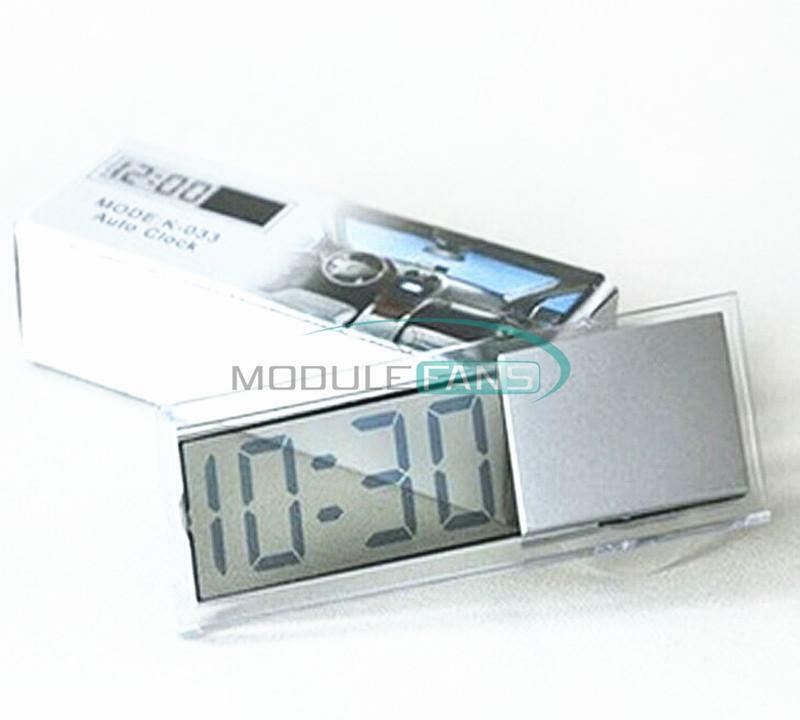 Digital LCD Display car Time Clock for Car-Truck-Bike Interior Windshield