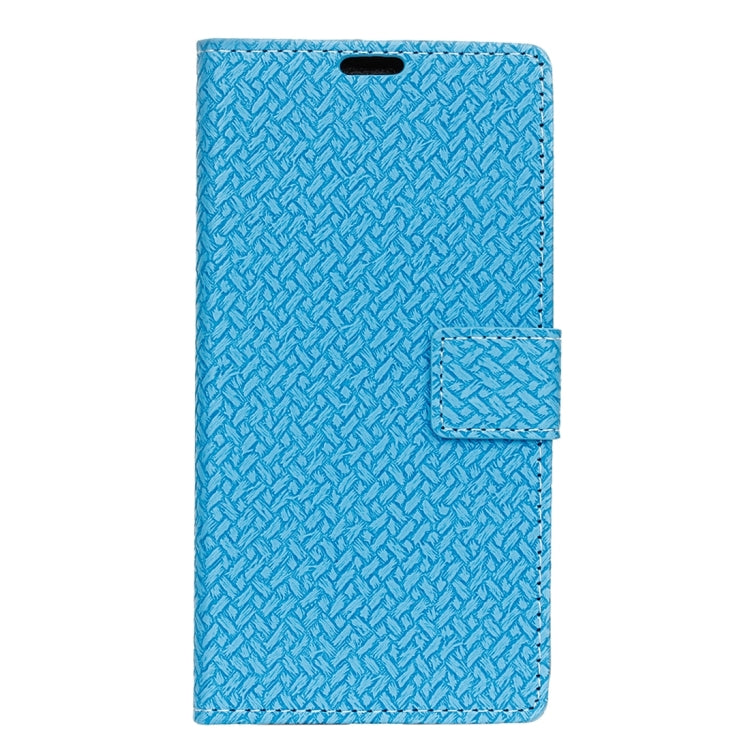For Alcatel Onetouch X1 7053D Weaving Texture Horizontal Flip PU Leather Case with Magnetic Buckle & Holder & Card Slots & Wallet & Photo Frame