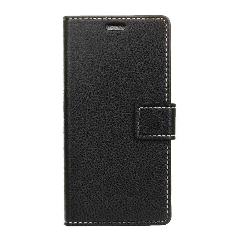 For Alcatel Idol 4 Litchi Texture Horizontal Flip PU Leather Case with Magnetic Buckle & Holder & Card Slots & Wallet & Photo Frame