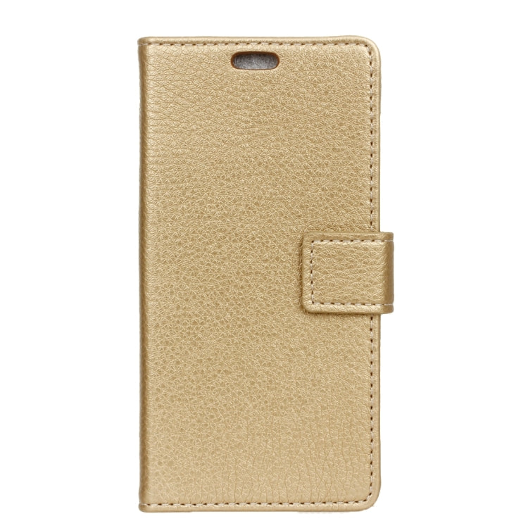 For Alcatel Idol 4 Litchi Texture Horizontal Flip PU Leather Case with Magnetic Buckle & Holder & Card Slots & Wallet & Photo Frame