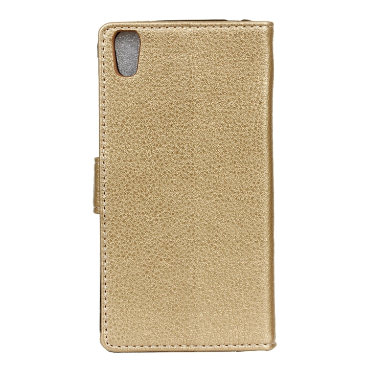 For Alcatel Idol 4 Litchi Texture Horizontal Flip PU Leather Case with Magnetic Buckle & Holder & Card Slots & Wallet & Photo Frame