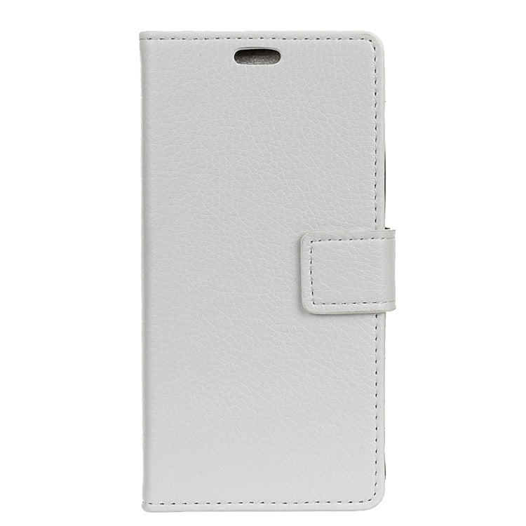 For Alcatel Idol 4 Litchi Texture Horizontal Flip PU Leather Case with Magnetic Buckle & Holder & Card Slots & Wallet & Photo Frame