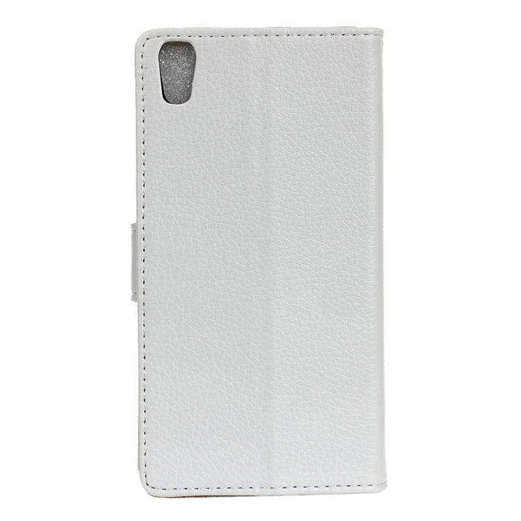 For Alcatel Idol 4 Litchi Texture Horizontal Flip PU Leather Case with Magnetic Buckle & Holder & Card Slots & Wallet & Photo Frame