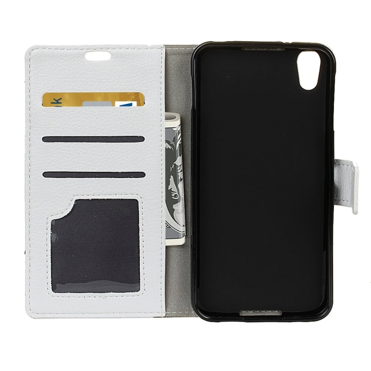 For Alcatel Idol 4 Litchi Texture Horizontal Flip PU Leather Case with Magnetic Buckle & Holder & Card Slots & Wallet & Photo Frame