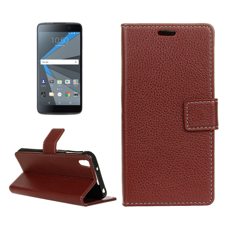 For Alcatel Idol 4 Litchi Texture Horizontal Flip PU Leather Case with Magnetic Buckle & Holder & Card Slots & Wallet & Photo Frame