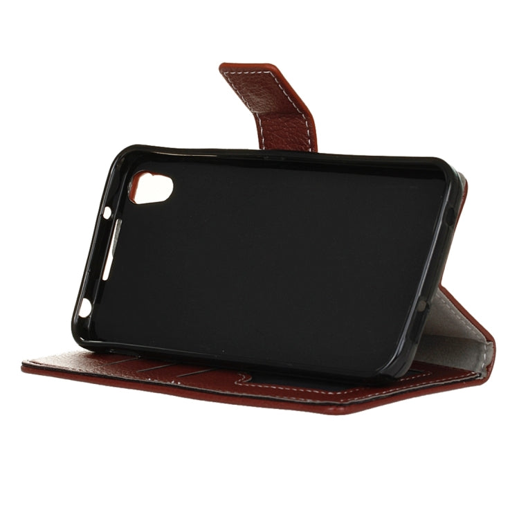 For Alcatel Idol 4 Litchi Texture Horizontal Flip PU Leather Case with Magnetic Buckle & Holder & Card Slots & Wallet & Photo Frame