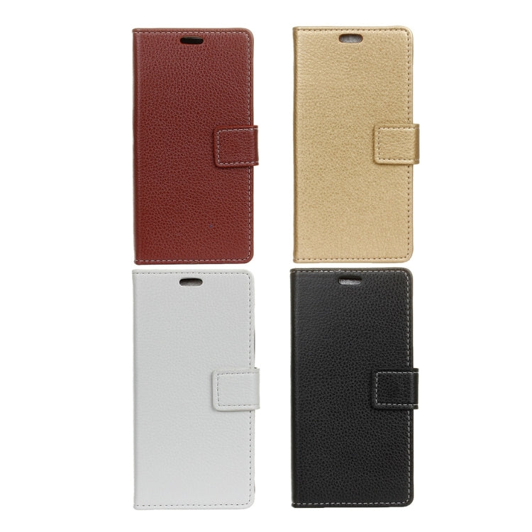 For Alcatel Idol 4 Litchi Texture Horizontal Flip PU Leather Case with Magnetic Buckle & Holder & Card Slots & Wallet & Photo Frame