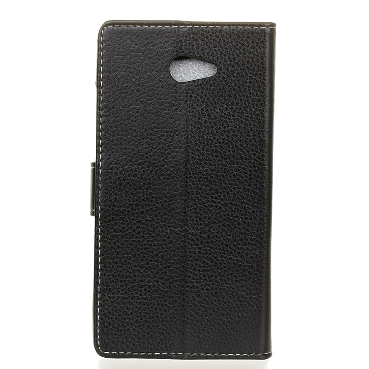 For Vodafone Smart ultra 7 Litchi Texture Horizontal Flip PU Leather Case with Magnetic Buckle & Holder & Card Slots & Wallet & Photo Frame