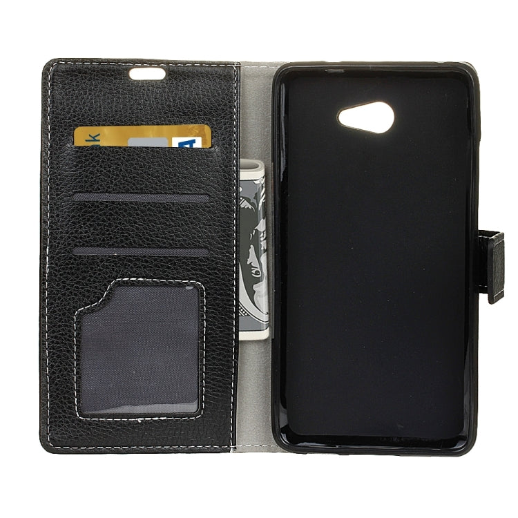 For Vodafone Smart ultra 7 Litchi Texture Horizontal Flip PU Leather Case with Magnetic Buckle & Holder & Card Slots & Wallet & Photo Frame