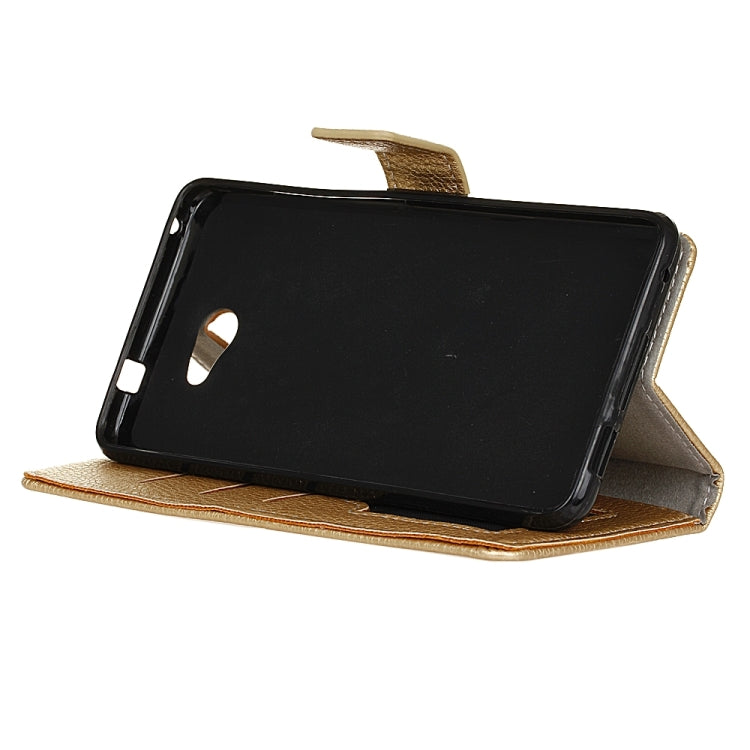 For Vodafone Smart ultra 7 Litchi Texture Horizontal Flip PU Leather Case with Magnetic Buckle & Holder & Card Slots & Wallet & Photo Frame