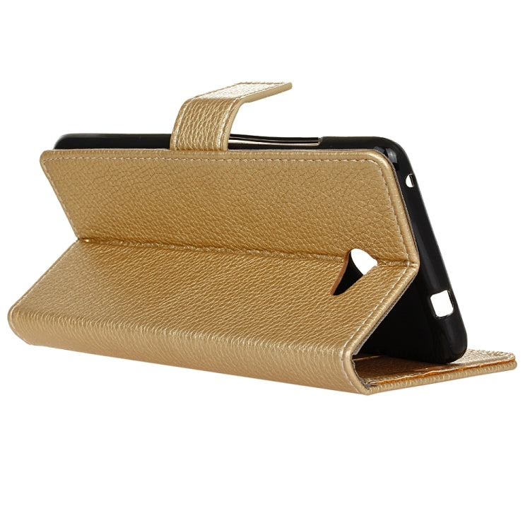 For Vodafone Smart ultra 7 Litchi Texture Horizontal Flip PU Leather Case with Magnetic Buckle & Holder & Card Slots & Wallet & Photo Frame