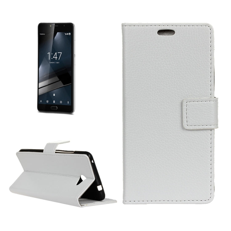 For Vodafone Smart ultra 7 Litchi Texture Horizontal Flip PU Leather Case with Magnetic Buckle & Holder & Card Slots & Wallet & Photo Frame