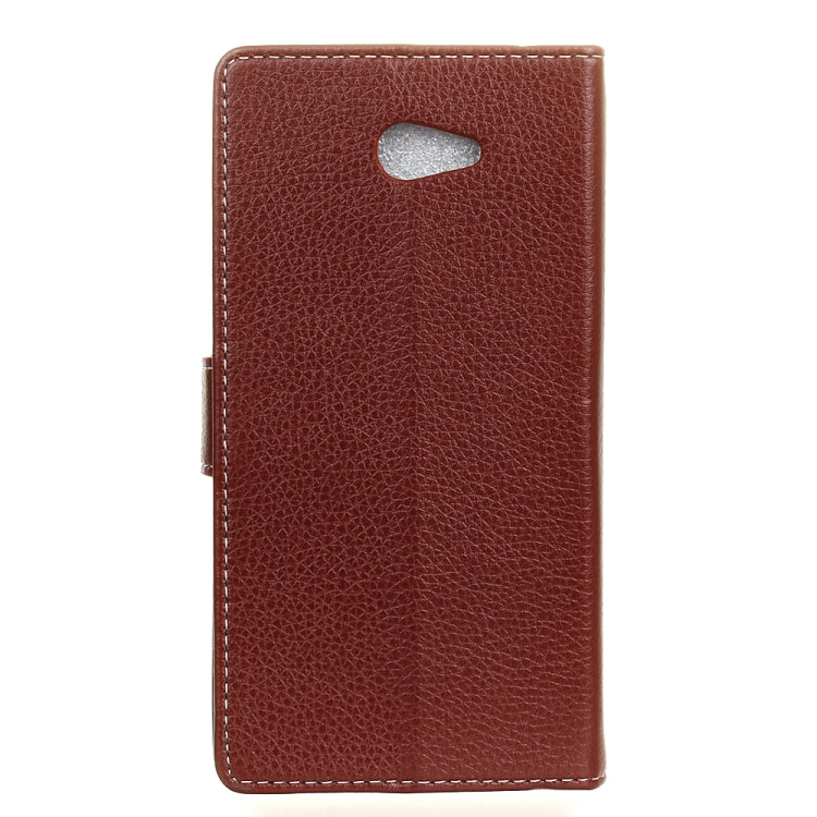 For Vodafone Smart ultra 7 Litchi Texture Horizontal Flip PU Leather Case with Magnetic Buckle & Holder & Card Slots & Wallet & Photo Frame