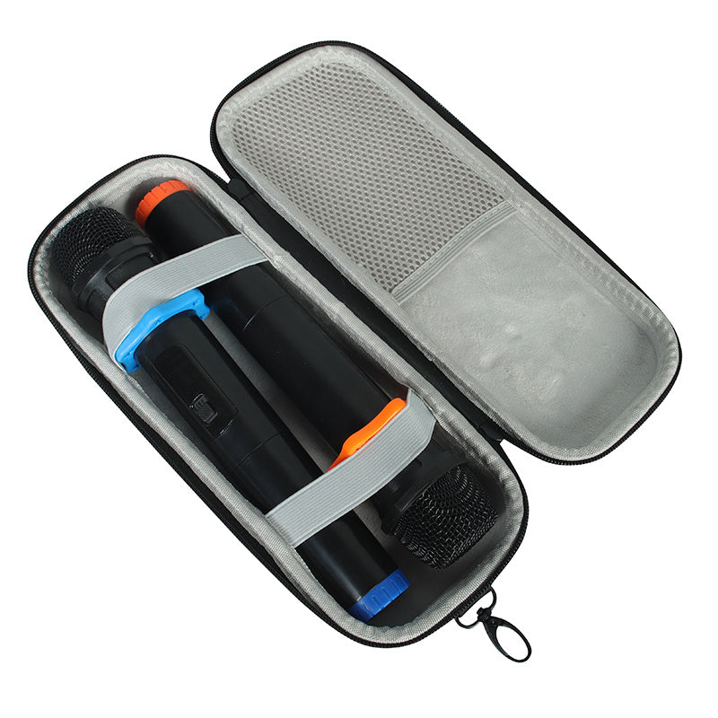 for JBL PartyBox On-The-Go Shockproof Hard EVA Storage Bag Carrying Box with Microphone Bag