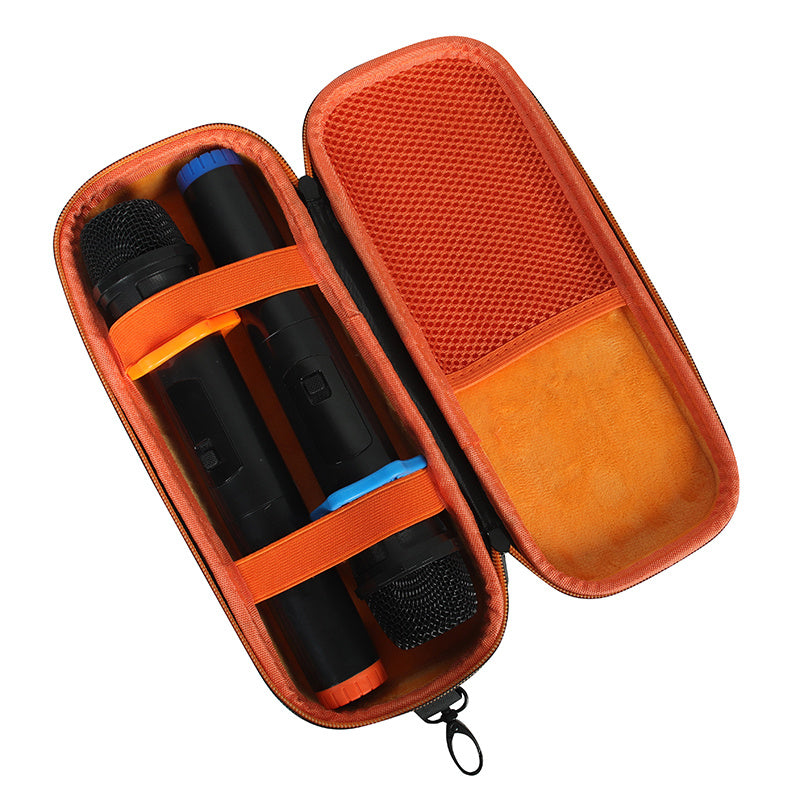 for JBL PartyBox On-The-Go Shockproof Hard EVA Storage Bag Carrying Box with Microphone Bag
