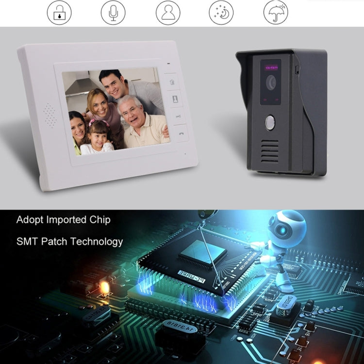 TS-817MH 7.0 inch TFT Digital Video Door Phone, Support Night Vision / Monitor / Unlock