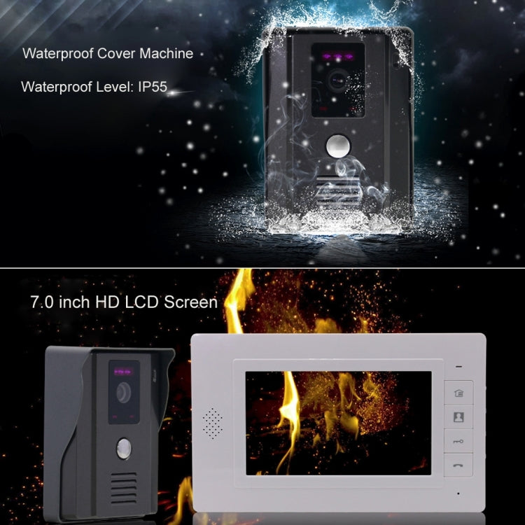 TS-817MH 7.0 inch TFT Digital Video Door Phone, Support Night Vision / Monitor / Unlock