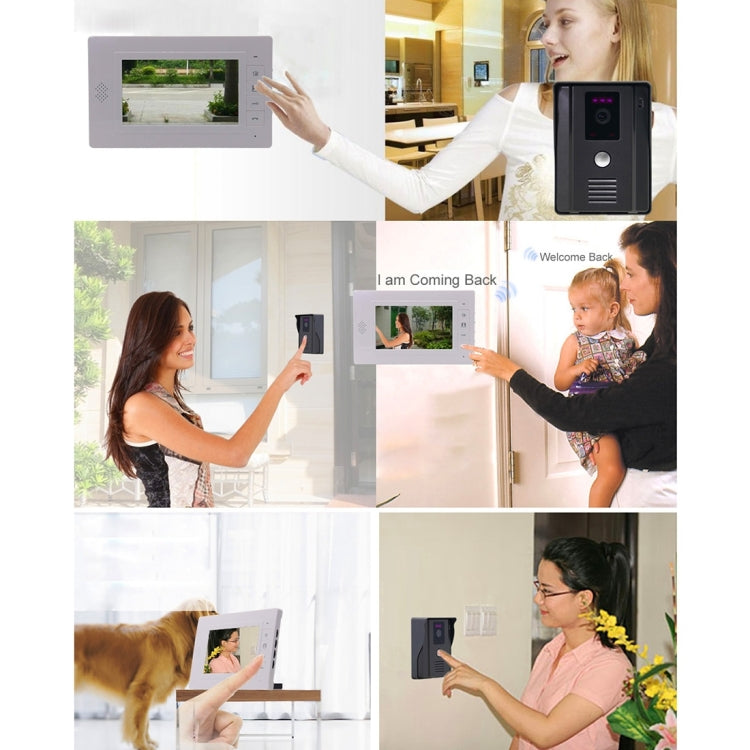 TS-817MH 7.0 inch TFT Digital Video Door Phone, Support Night Vision / Monitor / Unlock