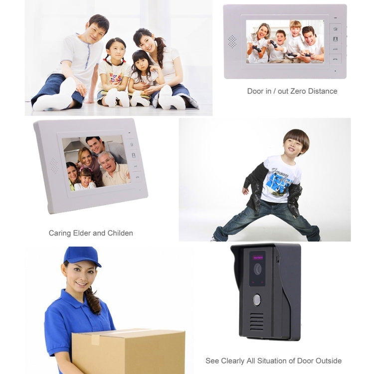 TS-817MH 7.0 inch TFT Digital Video Door Phone, Support Night Vision / Monitor / Unlock