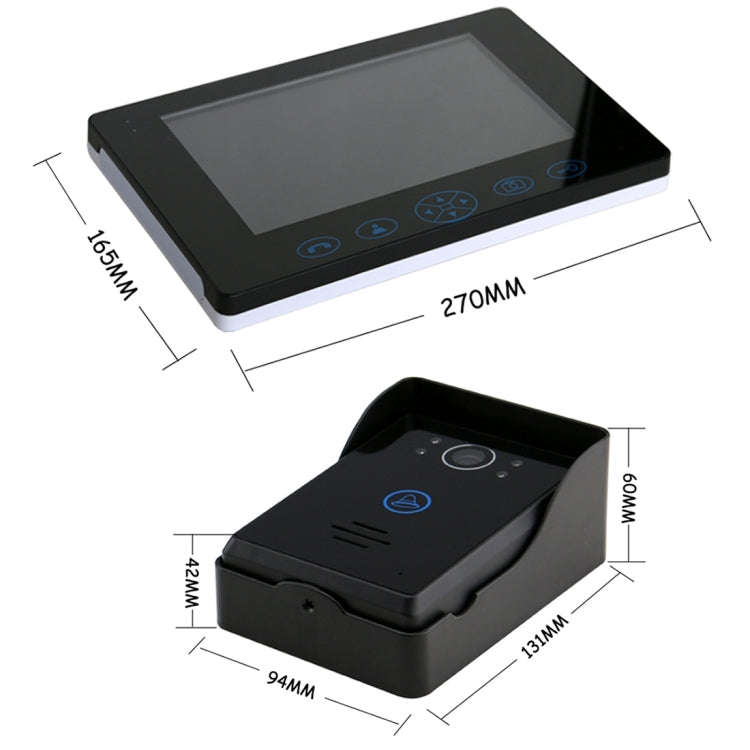 TS-WP908 9.0 inch TFT 2.4GHz Digital Wireless Video Door Phone, Support Night Vision / Monitor / Unlock / Photo