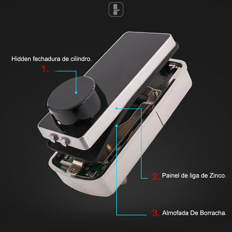 OS8815BLE Phone APP Control Zinc Alloy Touch Screen Smart Bluetooth V4.0 Door Lock Password Home Security Access Control System