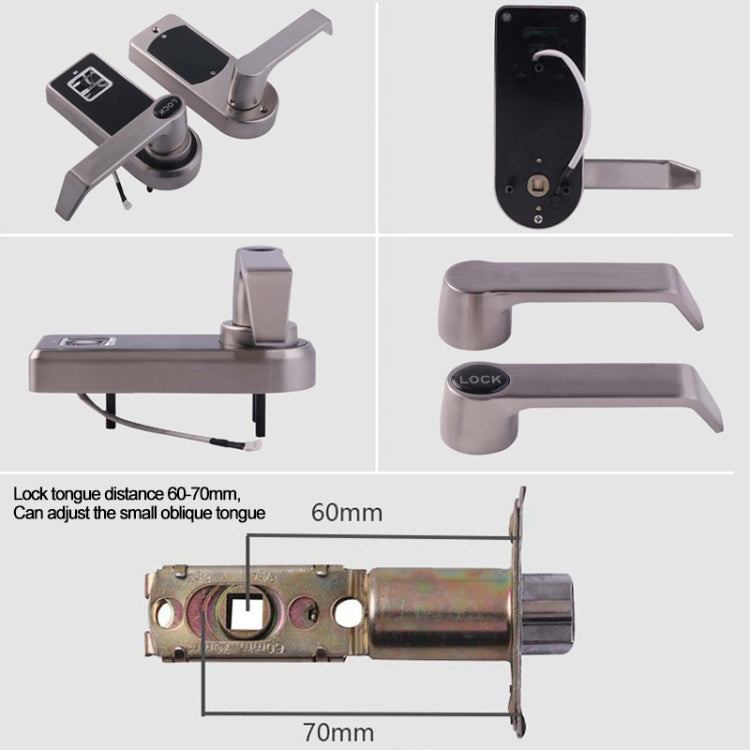 OS8818F Optical Fingerprint Door Lock, Replaceable Ball Lock, Zinc Alloy Material, with Mechanism Keys