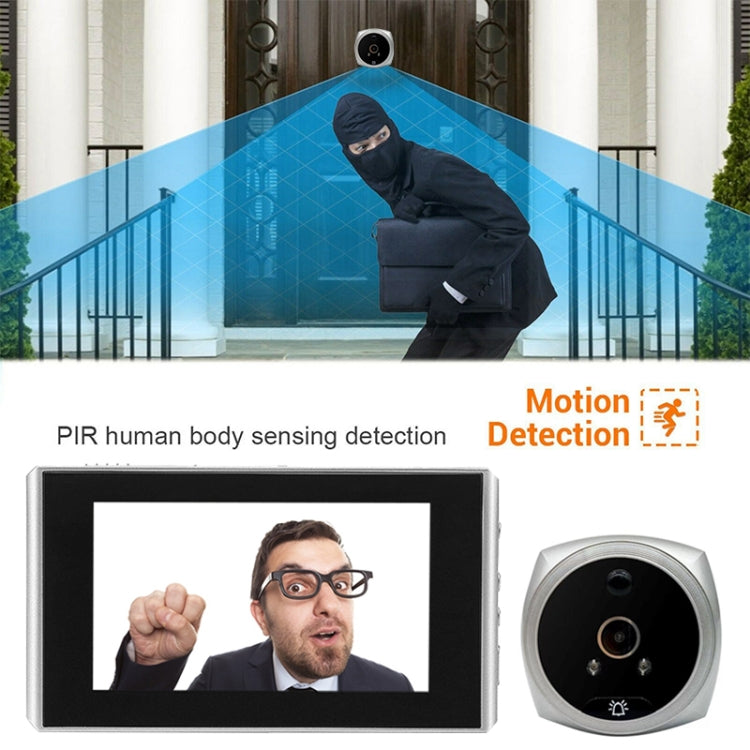 N7 4.5 inch Screen 1080P HD Night Vision Motion Detection Smart Cat Eye Video Doorbell