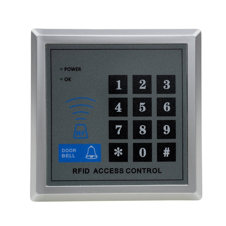 MJPT020 RFID Access Control System Kits + Bolt Lock + 10 Buckle Card + Power Supply + Exit Button + Screws Kit