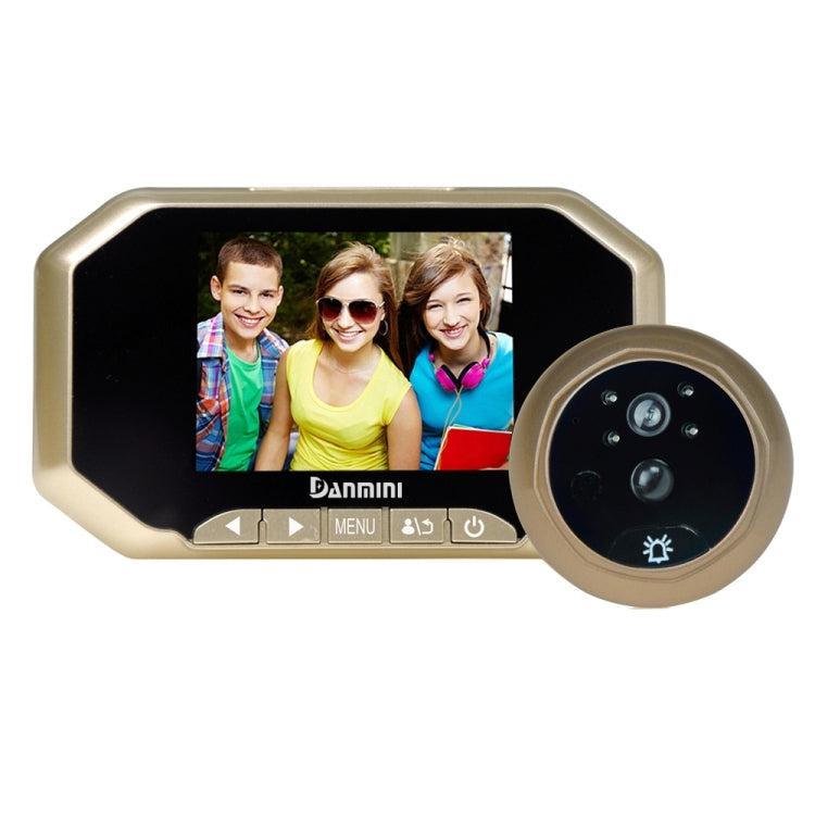 Danmini YB-30AHD-M 3.0 inch Screen 2.0MP Security Camera Disturb Peephole Viewer, Support TF Card / Night Vision / PIR Motion Detection / Video Recording