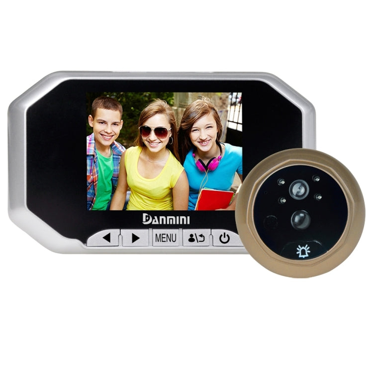 Danmini YB-30AHD-M 3.0 inch Screen 2.0MP Security Camera Disturb Peephole Viewer, Support TF Card / Night Vision / PIR Motion Detection / Video Recording