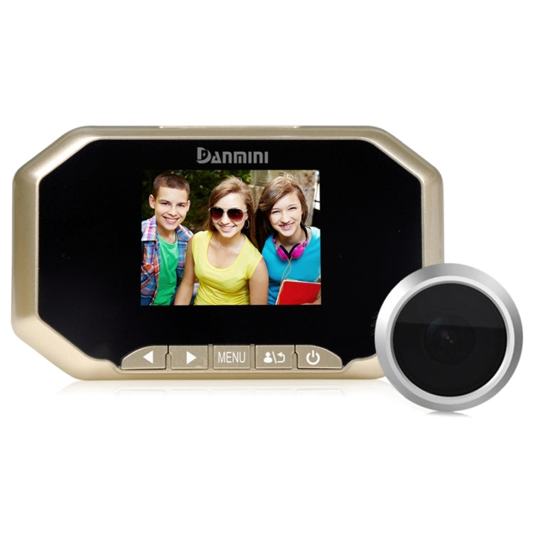 Danmini YB-30BHD 3 inch Screen 2.0MP Security Camera Taking Picture and Video Recording Door Peephole, Support TF Card