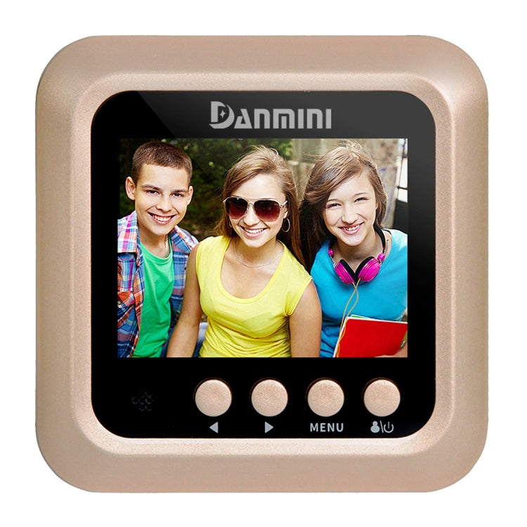 Danmini Q5 PIR 2.4 inch Screen 2.0MP Security Camera No Disturb Peephole Viewer, Support TF Card / Night Vision / PIR Motion Detection / Body Sensor / Video Recording