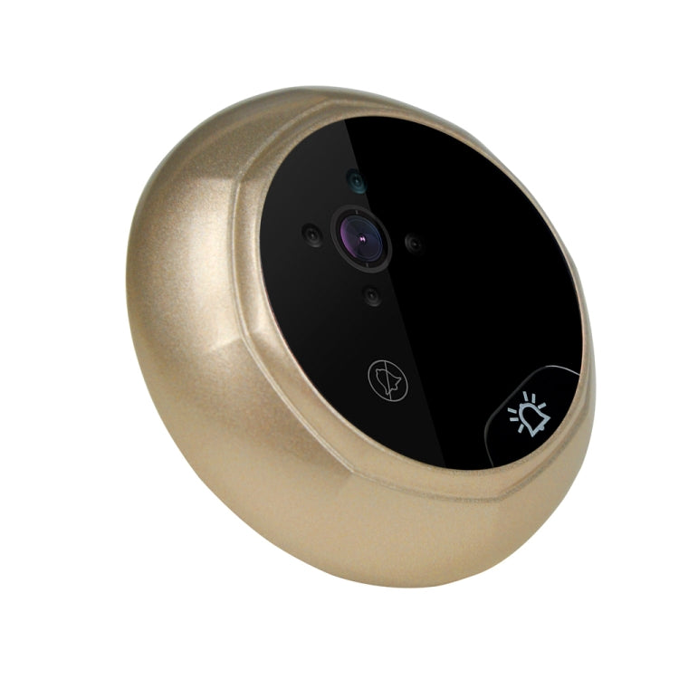 Danmini W8 2.4 inch Color Screen 1.0MP Security Camera No Disturb Peephole Viewer, Support TF Card (32GB Max) / Night Vision(Gold)