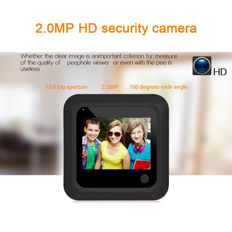 X5 2.4 inch Screen 2.0MP Security Camera No Disturb Peephole Viewer, Support TF Card